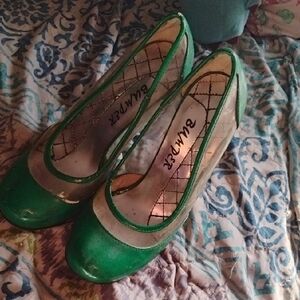 Blumarine Green Women's Shoes